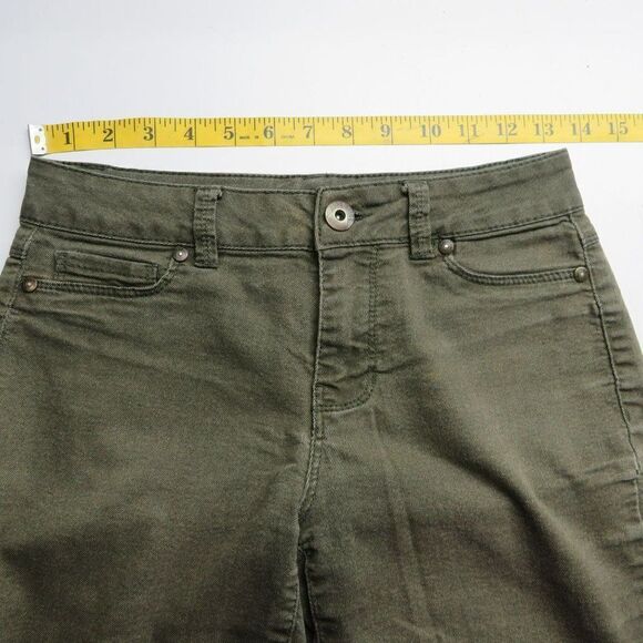 Blue Spice Skinny Leg Jeans Size 3 Green Denim Stretch Cotton Blend - Picture 6 of 13